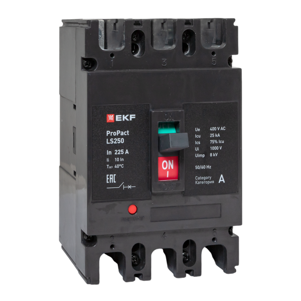 EKF mccb-250-25-3-225-ls Автоматический выключатель LS250 25кА 3P 225А ProPact EKF