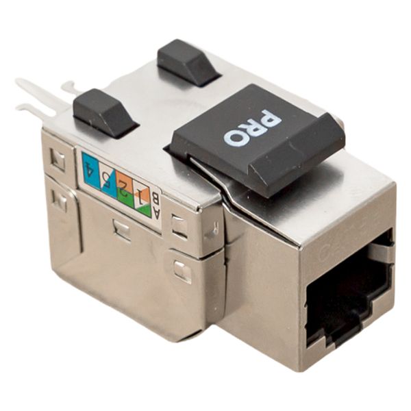 EKF TRP-KSTN-SOCK-90D-5EFTP Модуль Keystone розеточный TERACOM PRO Cat.5E RJ-45 экранированный FTP 110 IDC 90 градусов