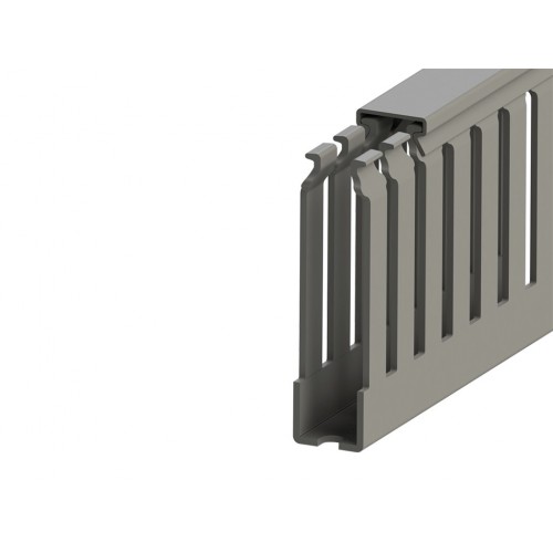 KLEMSAN 551090YP KKC 1560; Перфорированный короб с крышкой; 15x60 (Серый) Склеивающийся канал