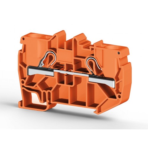 KLEMSAN 307138 Клеммник пружинный быстрозажимной (Push in), 10 мм.кв. (коричневый); PYK10