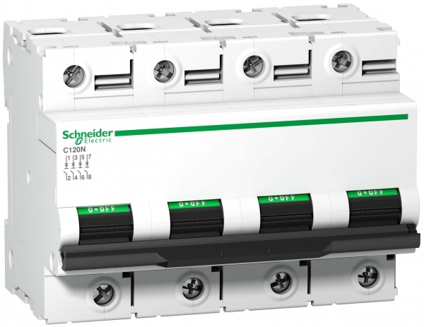Schneider Electric АВТОМАТИЧЕСКИЙ ВЫКЛ. C120N 4П 63A C (арт.A9N18371)