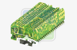 SUPU 225987 Клемма ТА 1-1 вставная штекерная заземл., плоско-пруж. зажим,сеч.2.5мм2, шт