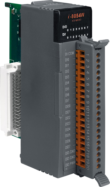 ICP DAS Модуль I-8054W-G CR Isolated Digital input & output module Gray color