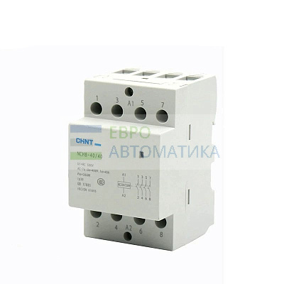 CHINT 256215 Контактор модульный NCH8-40/22 40A 2НЗ+2НО AC220/230В 50Гц (R)