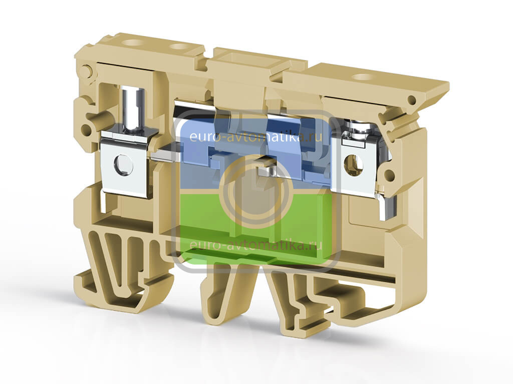 Клеммник с держателем предохранителя