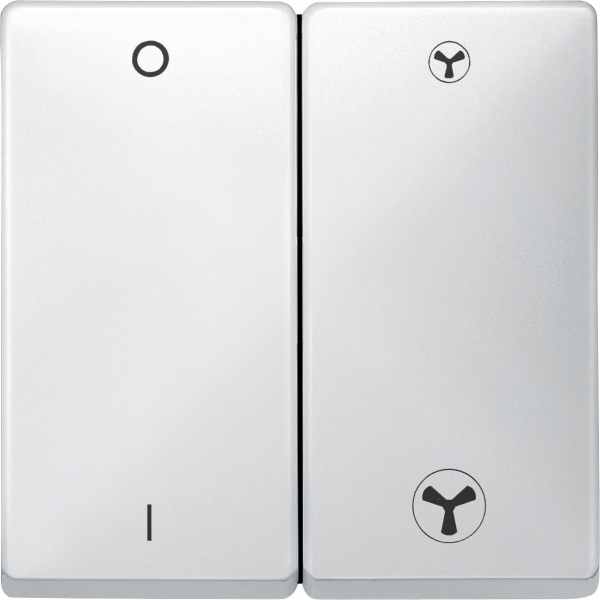 Schneider Electric MTN411919 MERTEN КЛАВИША 2-ная д/механизма выкл. вентилятора, ПОЛ.БЕЛЫЙ, SD