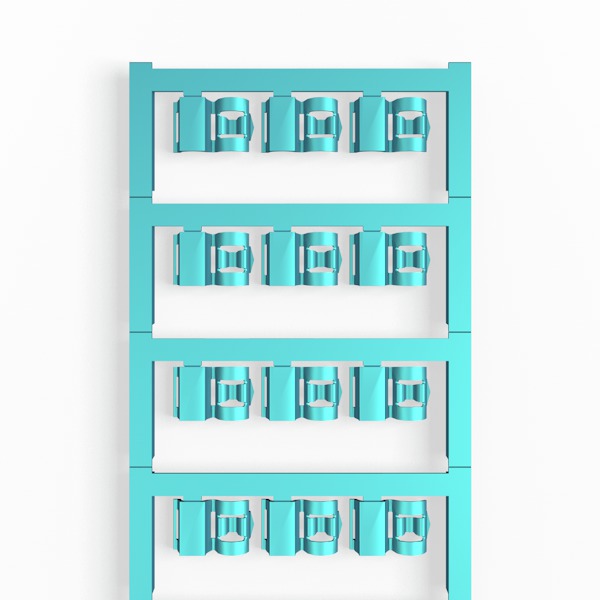 Weidmuller 1062030000 SFC 2.5/12 MC NE BL Исполнение: SlimFix Clip, Маркировка проводов и кабелей, 4 - 6 мм.кв 12 x 9.3 мм.кв синий