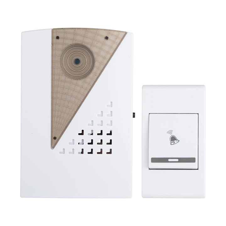 Звонок беспр. на батарейках 004 (бел.-сер. 36 мелод. с индик. 2х1,5В АA дист. 80м.) EKF Basic Звонок беспр. на батарейках 004 (бел.-сер. 36 мелод. с индик. 2х1,5В АA дист. 80м.) EKF Basic