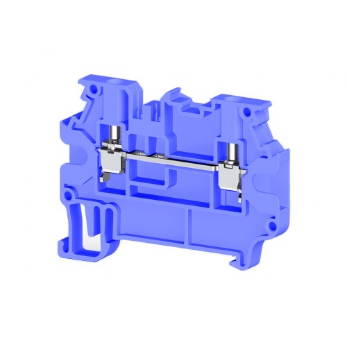 KLEMSAN 304401 Клеммник на DIN-рейку 2,5мм.кв., 2 ряда перем., (синий); AVK 2,5R