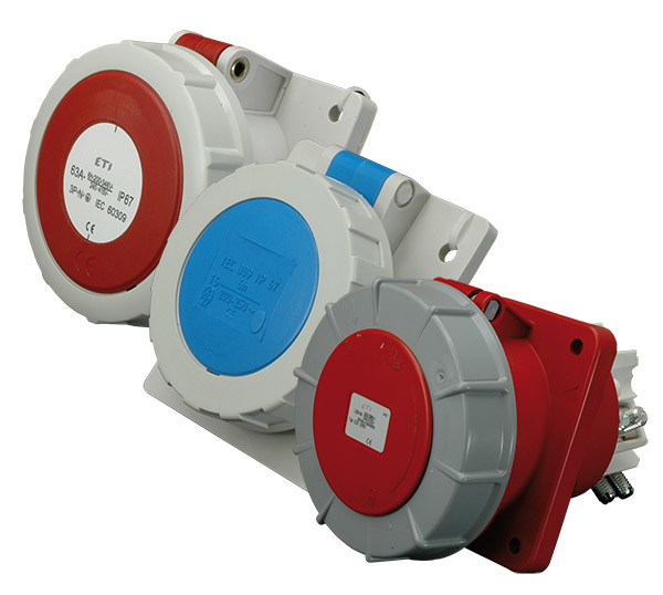 ETI Розетка встраиваемая EEH-1653  IP67 (16A, 400V, 3P+N+PE) (арт.4482084)