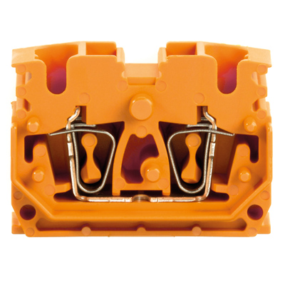 Weidmuller 1704560000 ZDUB 2.5-2/4AN/DM OR Исполнение: Z-серия, Проходная клемма, Расчетное сечение: 2.5 мм.кв, Пружинное соединение, оранжевый, Непосредственный монтаж