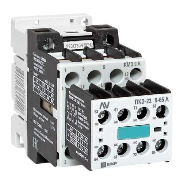 EKF ctr-s-9-10-230-av-22 Комплект КМЭ 9А 1NO 230В АС с дополнительными контактами 2НО+2НЗ EKF AVERES