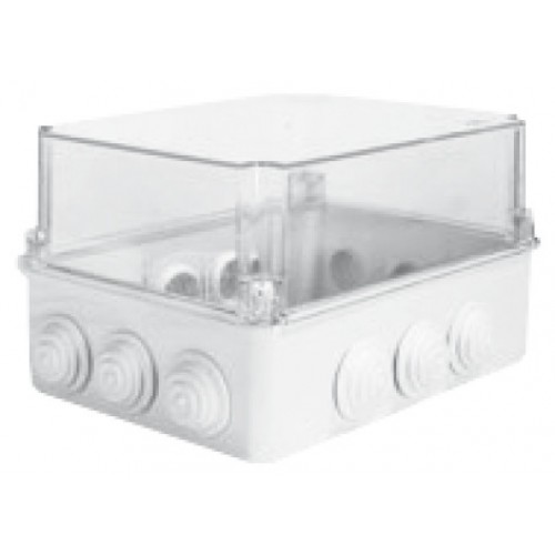 KLEMSAN 690543 Распределительная коробка с заглушками IP65 - высокая прозрачная крышка KJTS 3123-D Halogen Free
