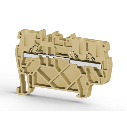 KLEMSAN 307431 Клеммник пруж.быстрозажимной (Push in), 3-х выводной, 2,5мм.кв., (синий); PYK 2,5E