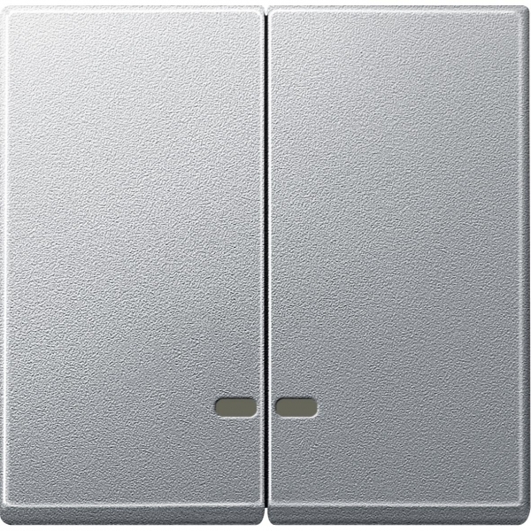 Schneider Electric MTN3420-0460 MERTEN КЛАВИША двойная с окошком д/световой индикации, АЛЮМИНИЙ, SM