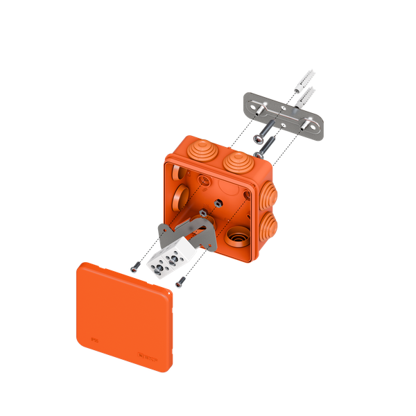 EKF plc-kmfr-85-410 Коробка огнестойкая E45 85х85х40мм с клеммниками 4 полюса 0,5-10мм2 IP55 HF EKF EKF plc-kmfr-85-410 Коробка огнестойкая E45 85х85х40мм с клеммниками 4 полюса 0,5-10мм2 IP55 HF EKF