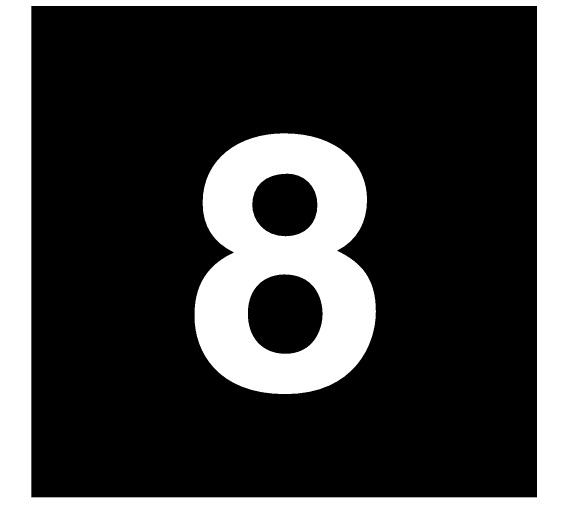 Шильдик , цвет черный, 8 (88TQ18)