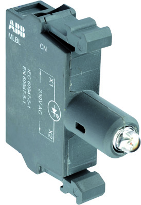 ABB 1SFA611621R1023 Патрон MLBL-02Y со встроенным светодиодом желтый 48В AC/DC