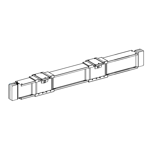 Schneider Electric KTC1000EB340 ПРЯМАЯ СЕКЦИЯ ДЛЯ БОЛТ. ОТВ. БЛОКОВ, 3L+PE, Cu, 1000А, L=4000 ММ