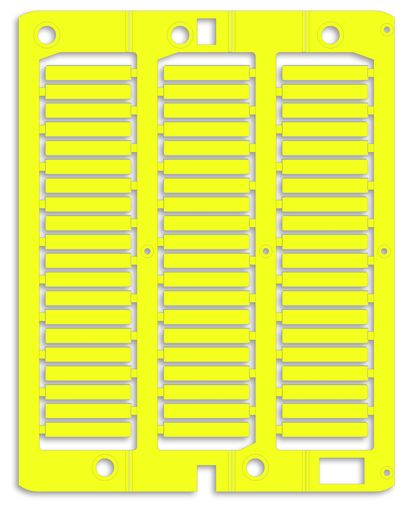 DKC NUT23Y Маркировка для провода, жесткая, для трубочек. 4х23мм. Желтая