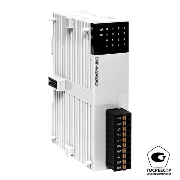 EKF EMF-A-2AI2AO-V Модуль аналогового в/в EMF 2/2 PRO-Logic EKF (с поверкой)