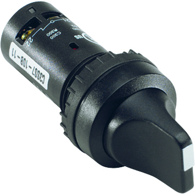 ABB 1SFA619210R1076 Переключатель C3SS1-10B-11 3-х позиционный черный 1НО1НЗ с фиксацией