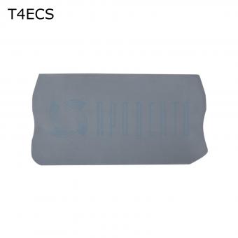 ПРОВЕНТО T4ECS Крышка торцевая для 2-контактной пружинной клеммы 4 мм2, серая