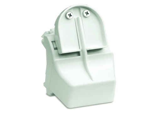 DKC 76618B Адаптер для оптоволоконных разъемов 2хST, c системой пломбировки, белый, 2мод.