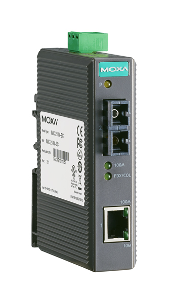 MOXA Конвертер IMC-21-M-SC converter 10/100MTx to 100MFx, multi mode,SC