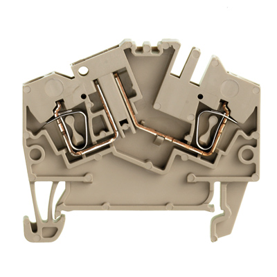 Weidmuller 1779020000 ZTR 2.5-2/O.TNHE Исполнение: Измерительная клемма с размыкателем, Пружинное соединение, 2.5 мм.кв, 400 V, 10 A, поворотный, Темно-бежевый