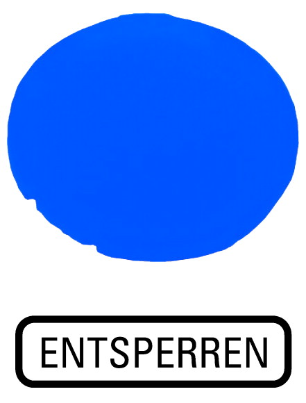 Линза в кнопки с подсветкой , плоская синяя , разблокировка (M22-XDL-B-D14)