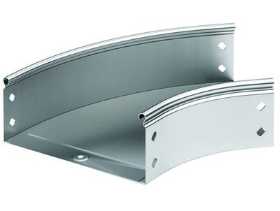 DKC 36066KZL Угол CPO 45 горизонтальный 45° 400х50 в комплекте с крепежнымиэлементами и соединительными пластинам