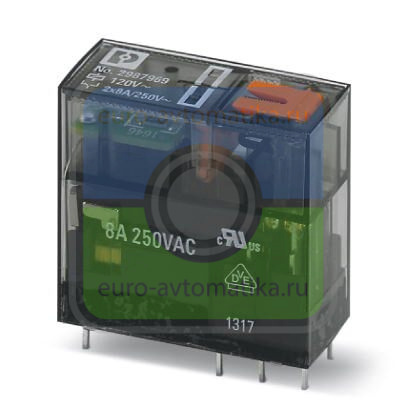 Phoenix contact 2987969 REL-MR-120AC/21-21/MS Одиночное реле