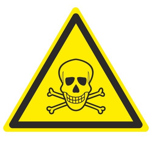 EKF an-w-03 Знак наклейка W03 "Опасно. Ядовитые вещества" (200x200x200) ГОСТ 12.4.026-2015 EKF PROxima