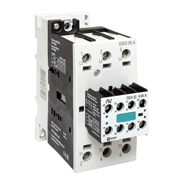 EKF ctr-s-50-00-400-av-22 Комплект КМЭ 50А 400В АС с дополнительными контактами 2НО+2НЗ EKF AVERES