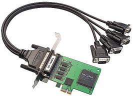 MOXA Плата CP-104EL-A-DB9M 4-port RS-232, PCI Express