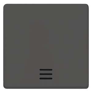 DELTA I-SYSTEM ЧЕРНЫЙ МЕТАЛЛИК ВЫКЛЮЧАТЕЛЬ 1 КЛАВИША С ОКНОМ 55X55MM