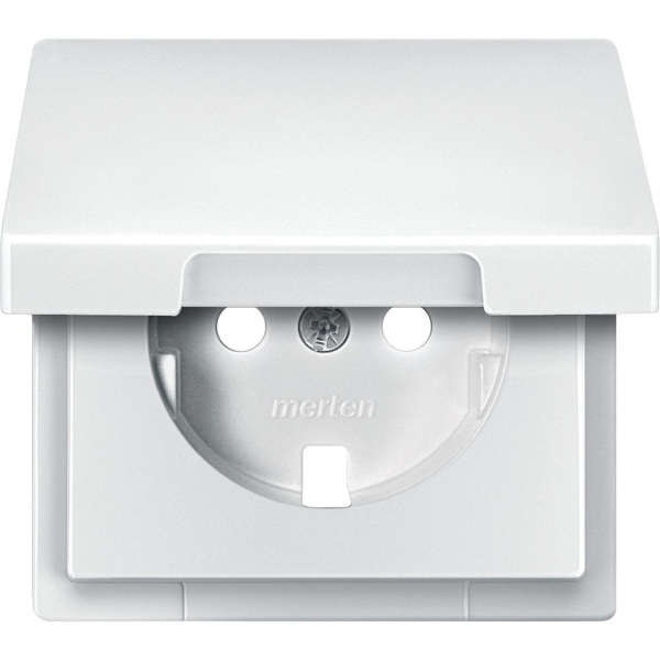Schneider Electric MTN2341-4019 MERTEN ЦЕНТР.ПЛАТА с крышкой д/механизма розетки ПОЛ.БЕЛЫЙ, QF SD
