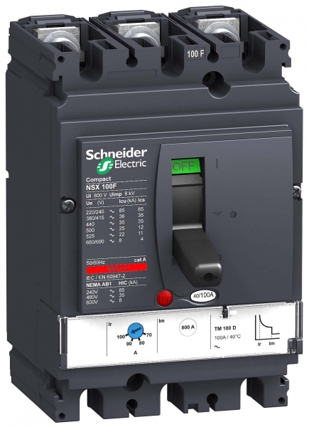 Schneider Electric 3П3Т АВТ. ВЫКЛ. TM63D NSX100H (арт.LV429672)