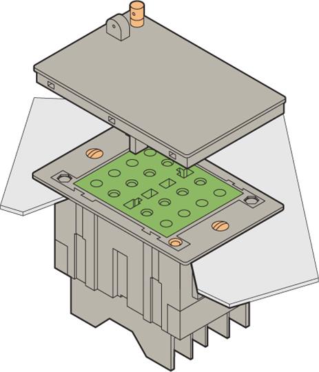 ABB Блок клемный для ток. цепей CC-E-VA-6-6