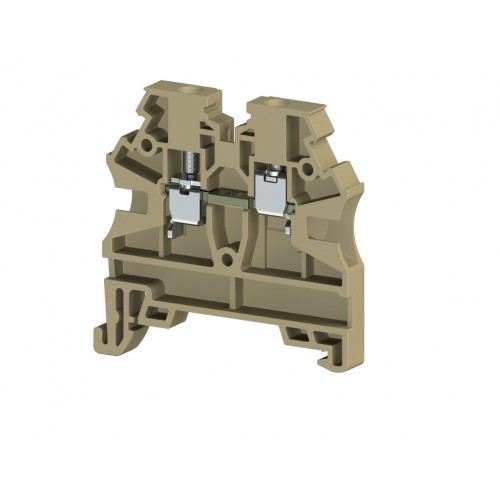 KLEMSAN 304209RP Клеммник на DIN-рейку 2,5мм.кв. (бежевый); AVK2,5 RD (RP)