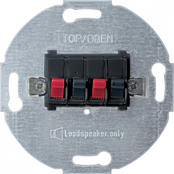 Schneider Electric MTN467014 MERTEN МЕХАНИЗМ РОЗЕТКИ д/громкоговорителей Х4, АНТРАЦИТ