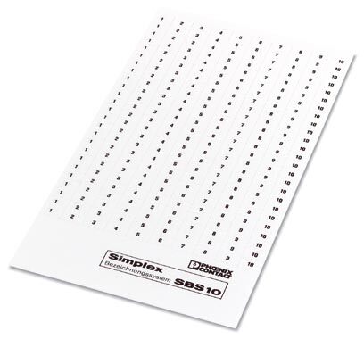 Phoenix contact 1007044:0081 SBS10:FORTL.ZAHLEN 81-100 Маркировка для клеммных модулей