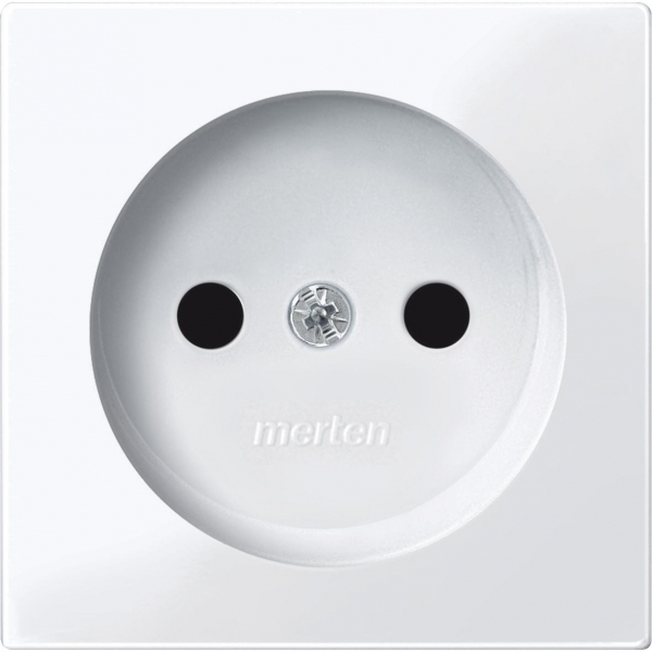 Schneider Electric MTN2030-0325 MERTEN ЦЕНТР.ПЛАТА д/мех-ма розетки б/заземляющего контакта, АКТИВНЫЙ БЕЛЫЙ, SM