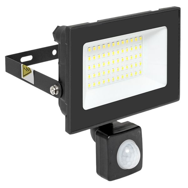 EKF FLL-3004-50D-6500 Прожектор светодиодный СДО-3004 с инфракрасным датчиком движения 50Вт 6500К IP54 LUMA EKF