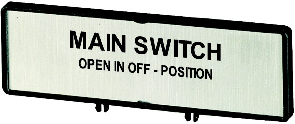 Держатель с табличкой;+ табличка;открывать главный выключатель только в положении 0;на EN;для T0;T3;P1 (ZFS62-T0)