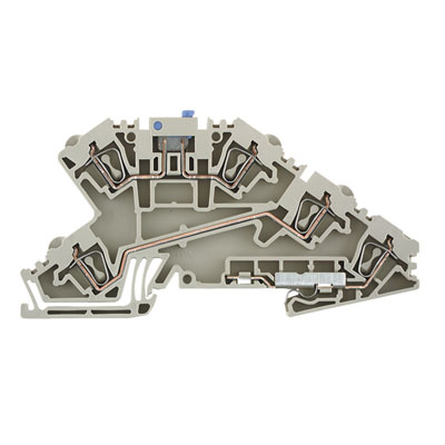 Weidmuller 1720820000 ZDL 2.5/NT/L/PE Исполнение: Z-серия, Монтажная многоуровневая клемма, Расчетное сечение: 2.5 мм.кв, Пружинное соединение, Темно-бежевый, Непосредственный монтаж