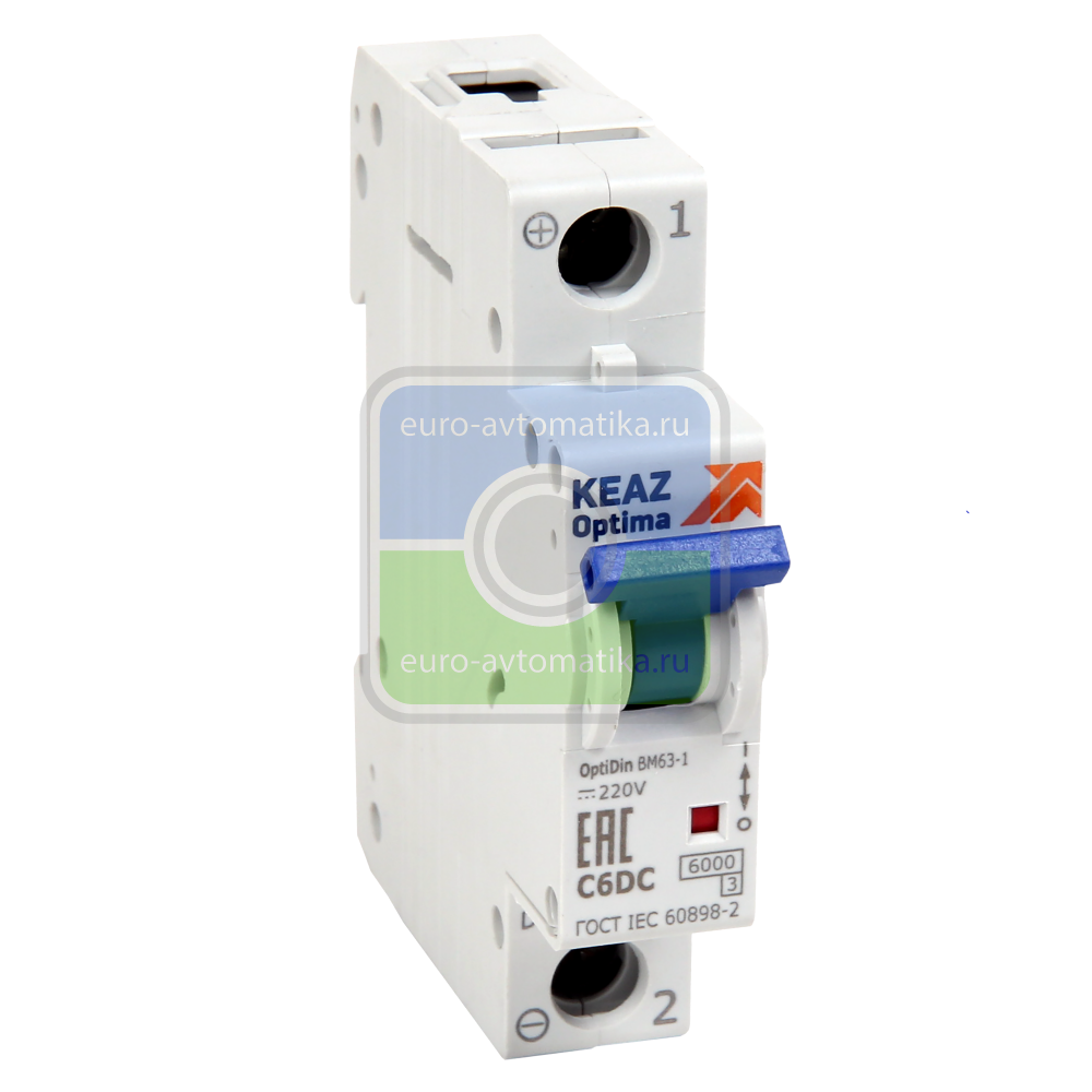 КЭАЗ 281391 Выключатель автоматический модульный OptiDin BM63-1B8-DC-ОМ4-РЕГ КЭАЗ 281391 Выключатель автоматический модульный OptiDin BM63-1B8-DC-ОМ4-РЕГ
