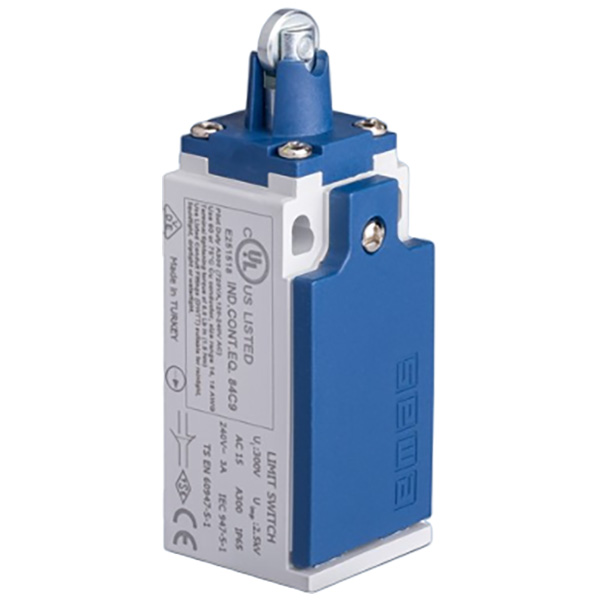 Концевой выключатель с пласт. консол., металл. плунж.и рол. 11мм (2НО+1НЗ)