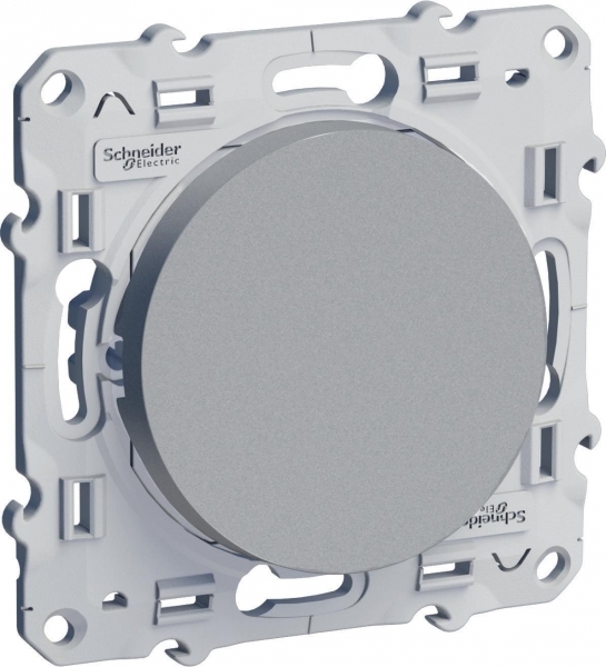 Schneider Electric S53R205 ODACE ПЕРЕКЛЮЧАТЕЛЬ перекрестный, с подсветкой, 10 АХ, 250 В, сх. 7, АЛЮМИНИЙ